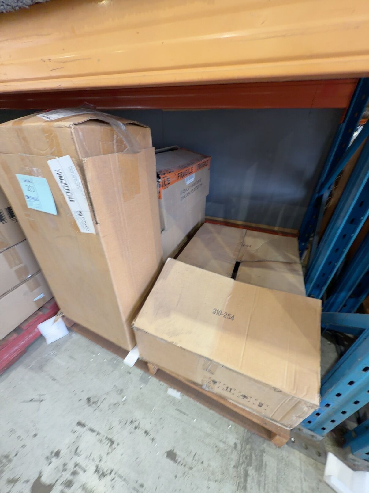 PALLET OF ASSORTED GOODS INCLUDING SHOWER NICHES, SIRIUS DUCTING & LARGE SINGLE SINK, SOLD AS IS PALLET OF ASSORTED GOODS INCLUDING SHOWER NICHES, SIRIUS DUCTING & LARGE SINGLE SINK, SOLD AS IS