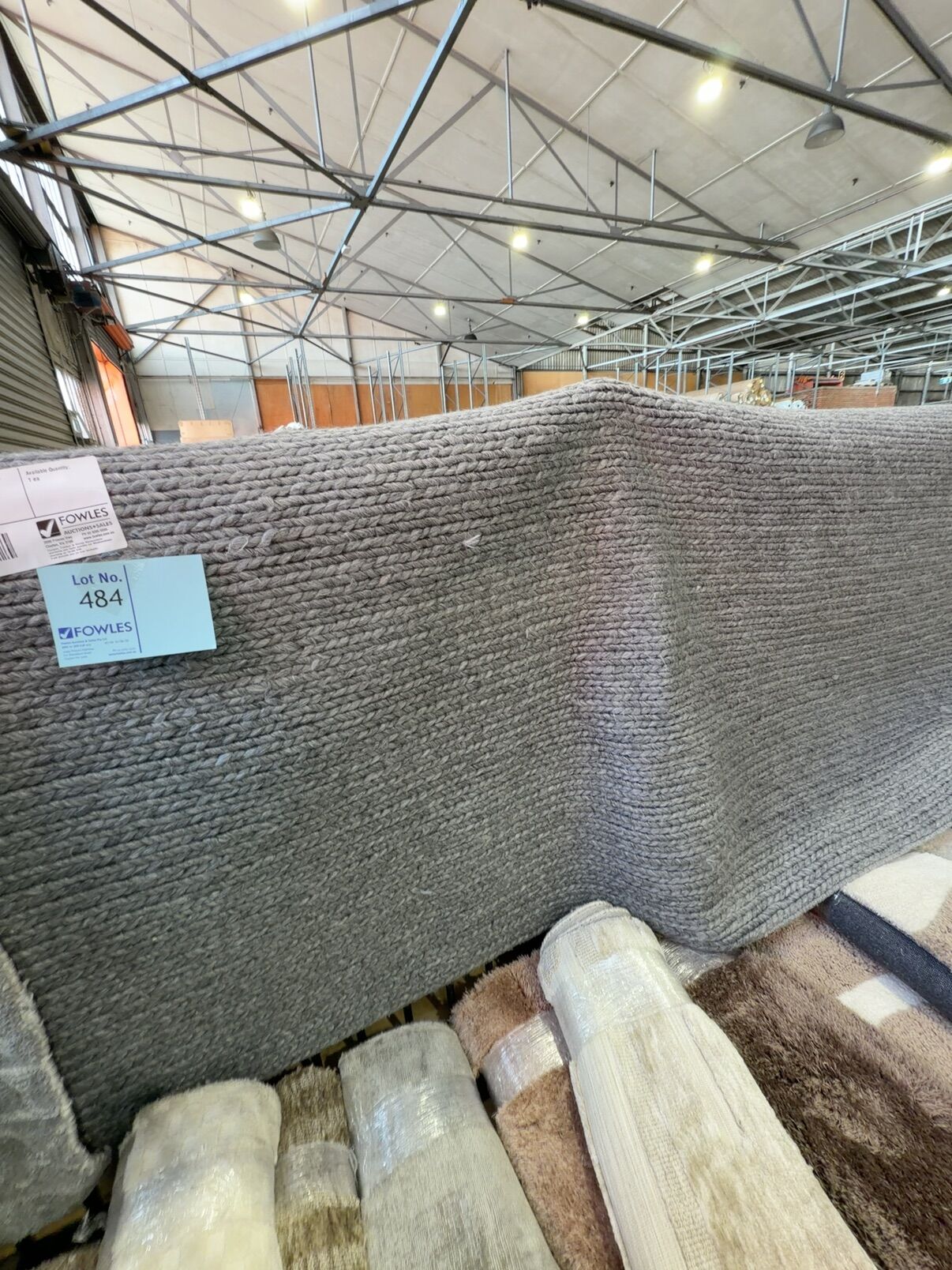 EX DISPLAY HOME FURNITURE - GREY WOOL RUG 2950MM X 4000MM, SOLD AS IS EX DISPLAY HOME FURNITURE - GREY WOOL RUG 2950MM X 4000MM, SOLD AS IS