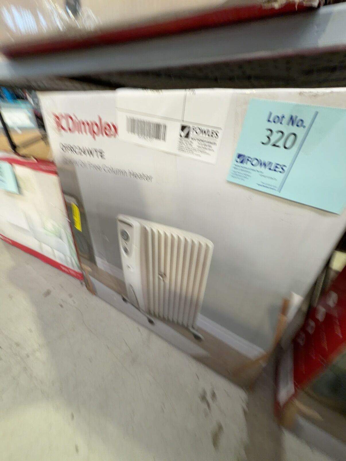 BOX DAMAGE STOCK - DIMPLEX 2.4KW OIL FREE COLUMN HEATER WITH THERMOSTAT, OFRC24WTE, 3 MONTH WARRANTY BOX DAMAGE STOCK - DIMPLEX 2.4KW OIL FREE COLUMN HEATER WITH THERMOSTAT, OFRC24WTE, 3 MONTH WARRANTY