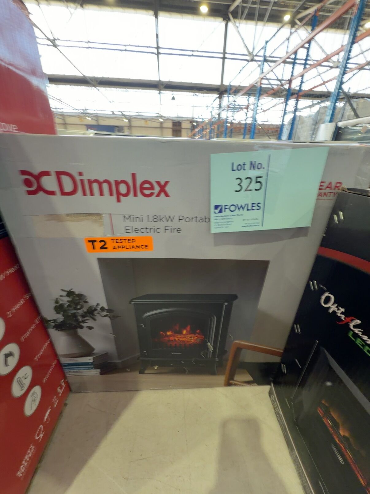 BOX DAMAGE STOCK - DIMPLEX 1.8KW MINI ELECTRIC FIRE, MINI18-AU, 3 MONTH WARRANTY BOX DAMAGE STOCK - DIMPLEX 1.8KW MINI ELECTRIC FIRE, MINI18-AU, 3 MONTH WARRANTY