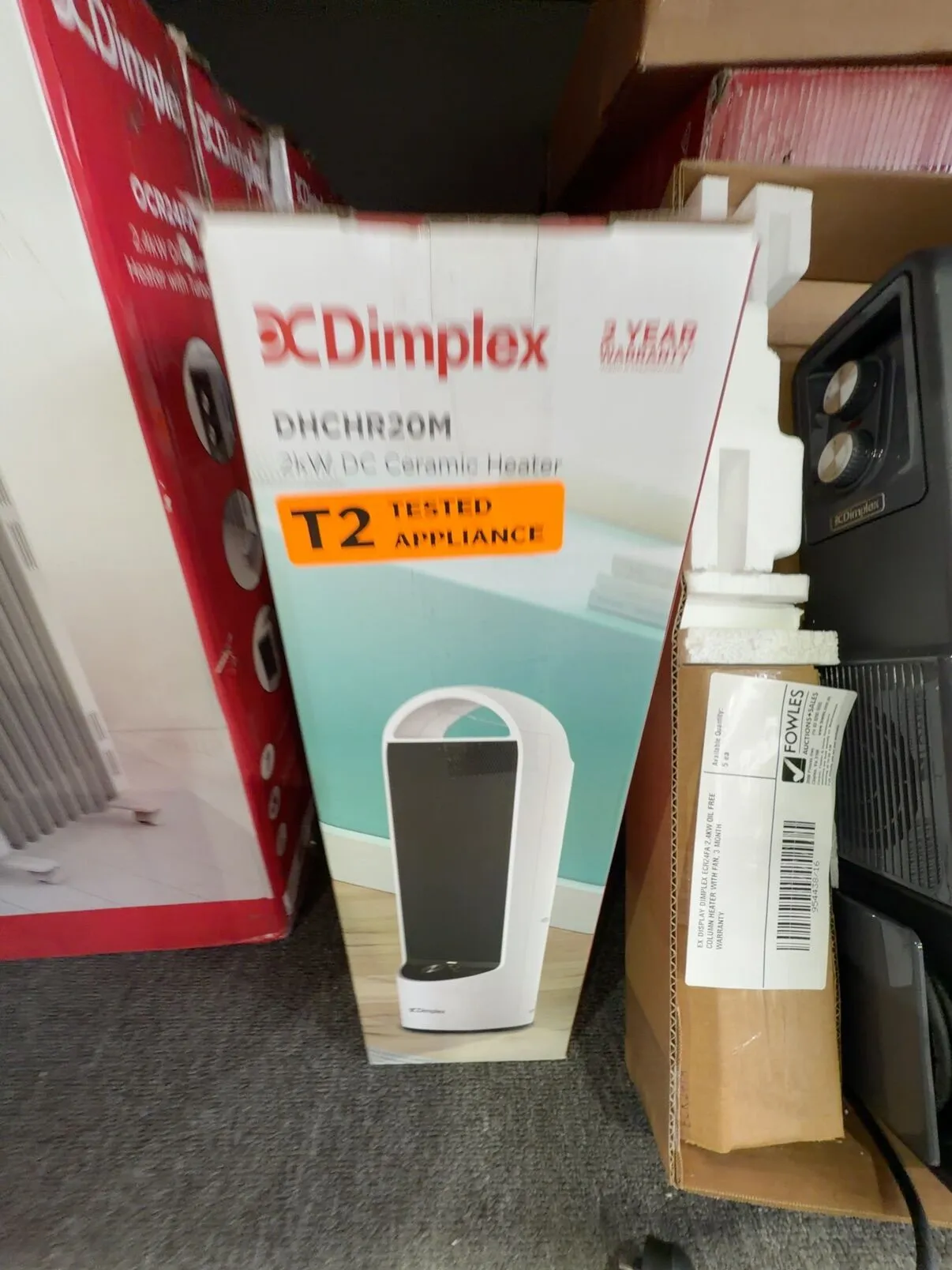EX DISPLAY DIMPLEX DHCHR20M, 2KW TALL CERAMIC HEATER 3 MONTH WARRANTY EX DISPLAY DIMPLEX DHCHR20M, 2KW TALL CERAMIC HEATER 3 MONTH WARRANTY