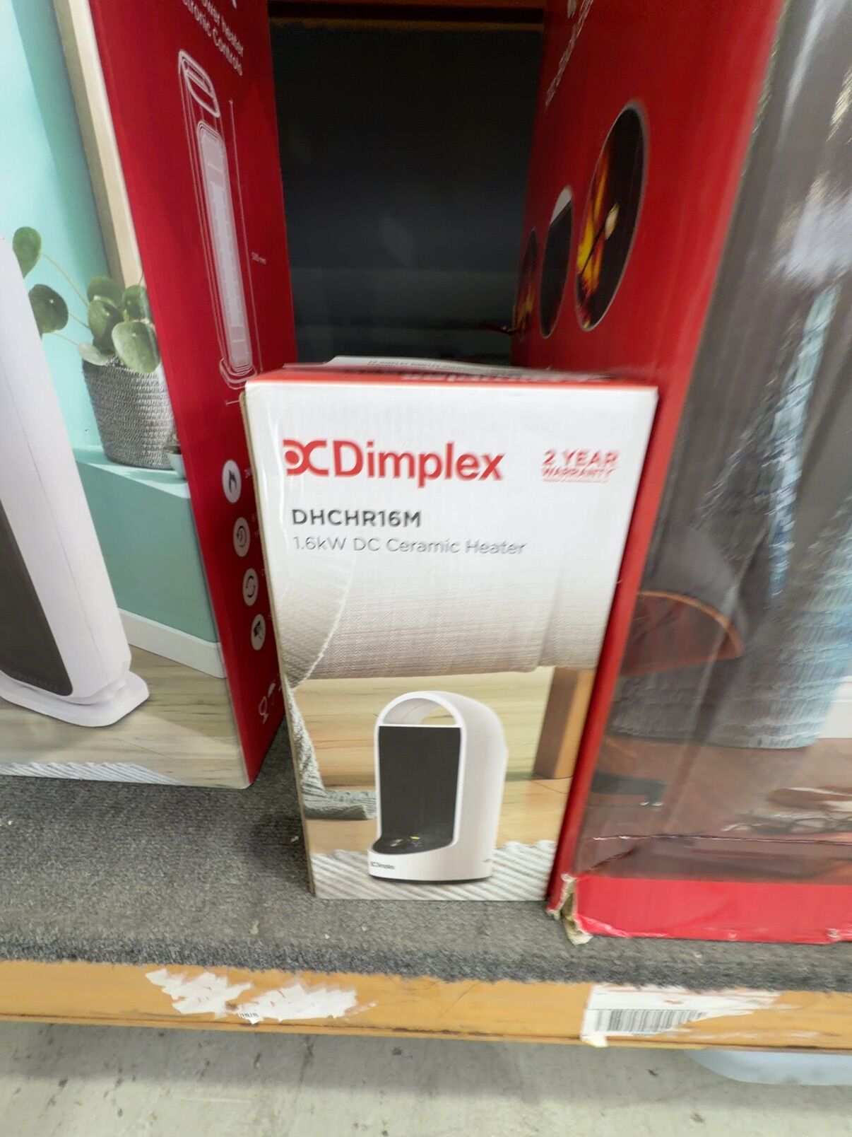 EX DISPLAY DIMPLEX DHCHR16M, 1.6KW DC CERAMIC HEATER 3 MONTH WARRANTY EX DISPLAY DIMPLEX DHCHR16M, 1.6KW DC CERAMIC HEATER 3 MONTH WARRANTY
