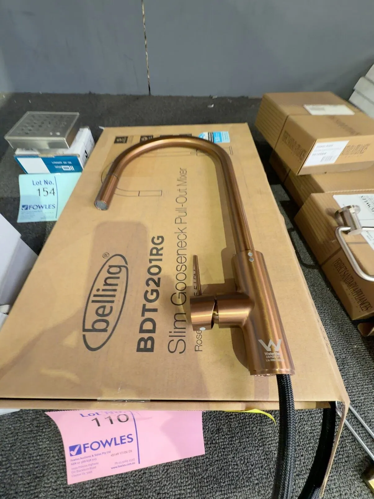 EX DISPLAY BELLING ROSE GOLD PULL OUT KITCHEN MIXER, BDTG201RG, 3 MONTH WARRANTY EX DISPLAY BELLING ROSE GOLD PULL OUT KITCHEN MIXER, BDTG201RG, 3 MONTH WARRANTY