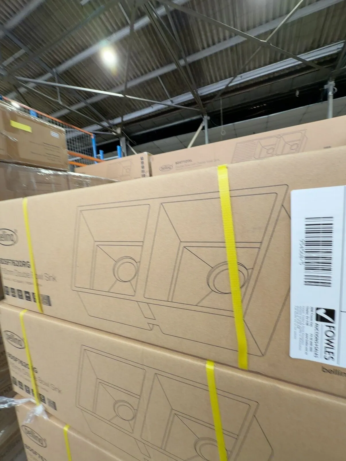 NEW BOXED BELLING ROSE GOLD SINK, DOUBLE BOWL BDSF7620RG NEW BOXED BELLING ROSE GOLD SINK, DOUBLE BOWL BDSF7620RG