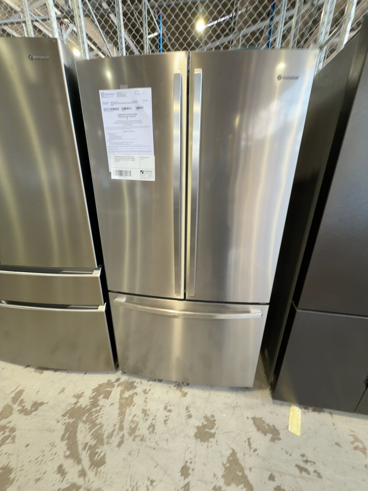 WESTINGHOUSE WHE6000SB FRENCH DOOR FRIDGE, 896MM WIDE, ADJUSTABLE INTERIOR, FINGERPRINT RESISTANT S/STEEL, 12 MONTH WARRANTY WESTINGHOUSE WHE6000SB FRENCH DOOR FRIDGE, 896MM WIDE, ADJUSTABLE INTERIOR, FINGERPRINT RESISTANT S/STEEL, 12 MONTH WARRANTY