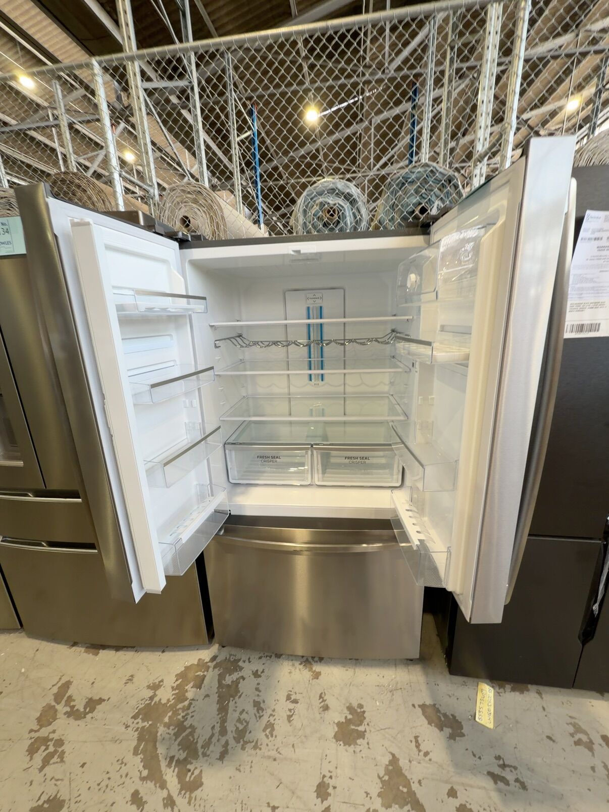 WESTINGHOUSE WHE6000SB FRENCH DOOR FRIDGE, 896MM WIDE, ADJUSTABLE INTERIOR, FINGERPRINT RESISTANT S/STEEL, 12 MONTH WARRANTY WESTINGHOUSE WHE6000SB FRENCH DOOR FRIDGE, 896MM WIDE, ADJUSTABLE INTERIOR, FINGERPRINT RESISTANT S/STEEL, 12 MONTH WARRANTY