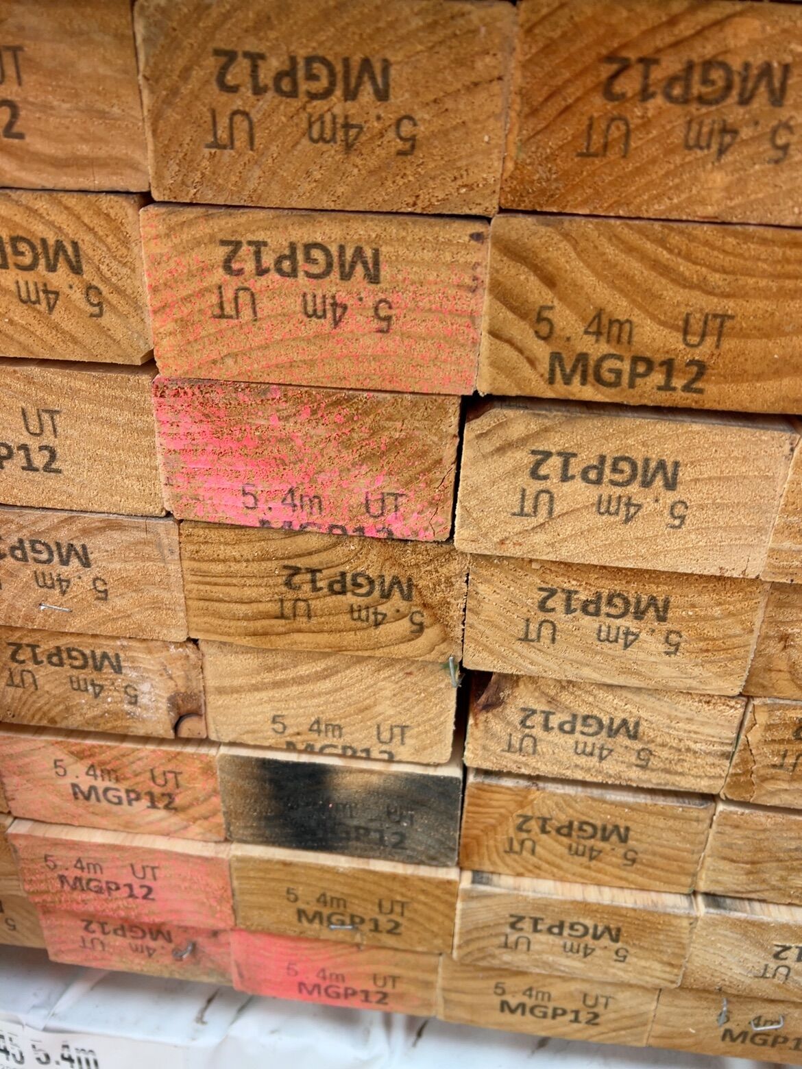 90X45 MGP12 PINE-112/5.4 (THIS PACK IS AGED STOCK AND SOLD AS IS) 90X45 MGP12 PINE-112/5.4 (THIS PACK IS AGED STOCK AND SOLD AS IS)