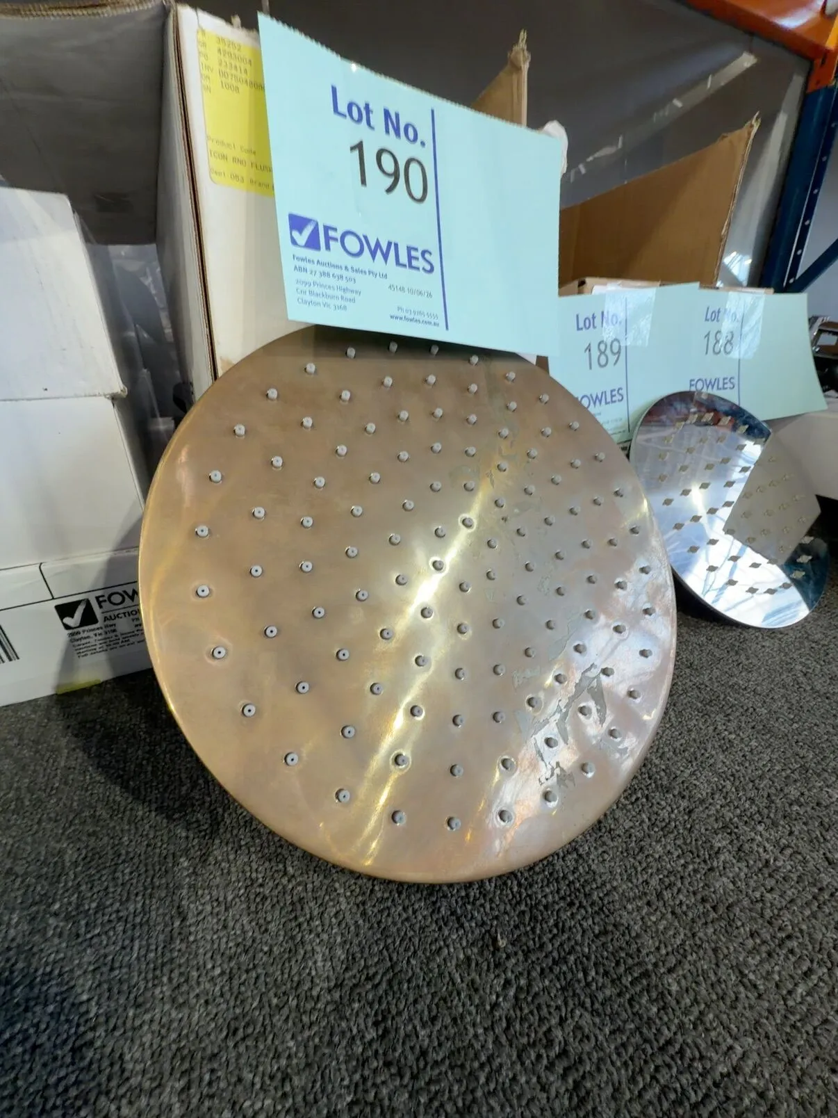 NEW ASTRA WALKER ICON ROUND FLUSH MOUNTED CEILING SHOWER 250MM AGED BRASS, A69.11.RFM.05 RRP$1625 NEW ASTRA WALKER ICON ROUND FLUSH MOUNTED CEILING SHOWER 250MM AGED BRASS, A69.11.RFM.05 RRP$1625