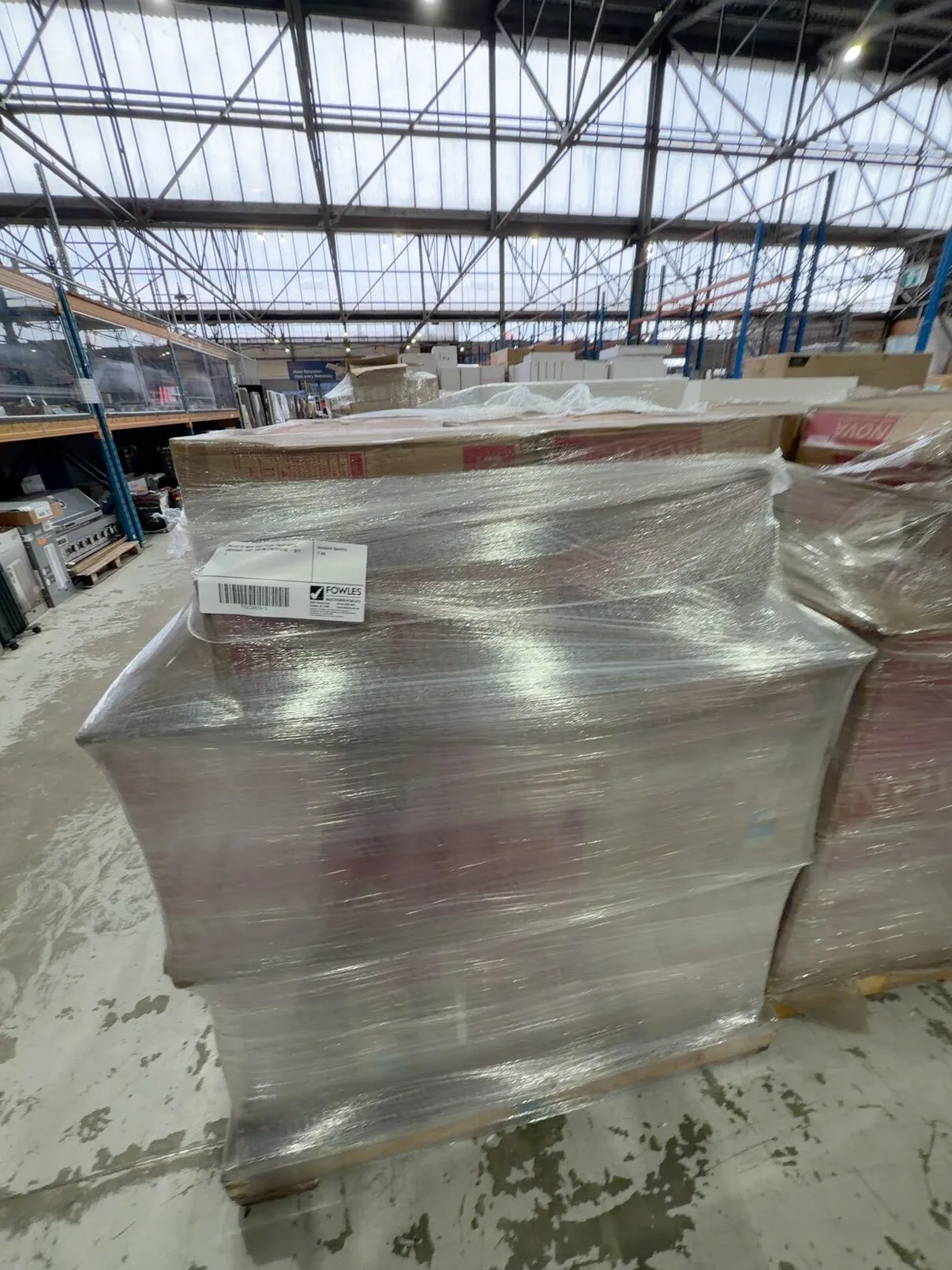 PALLET OF NOVA WALL FACED TOILET SUITE, UNIVERSAL TRAP, TOP INLET NTIOWFSC - QTY 8 PALLET OF NOVA WALL FACED TOILET SUITE, UNIVERSAL TRAP, TOP INLET NTIOWFSC - QTY 8