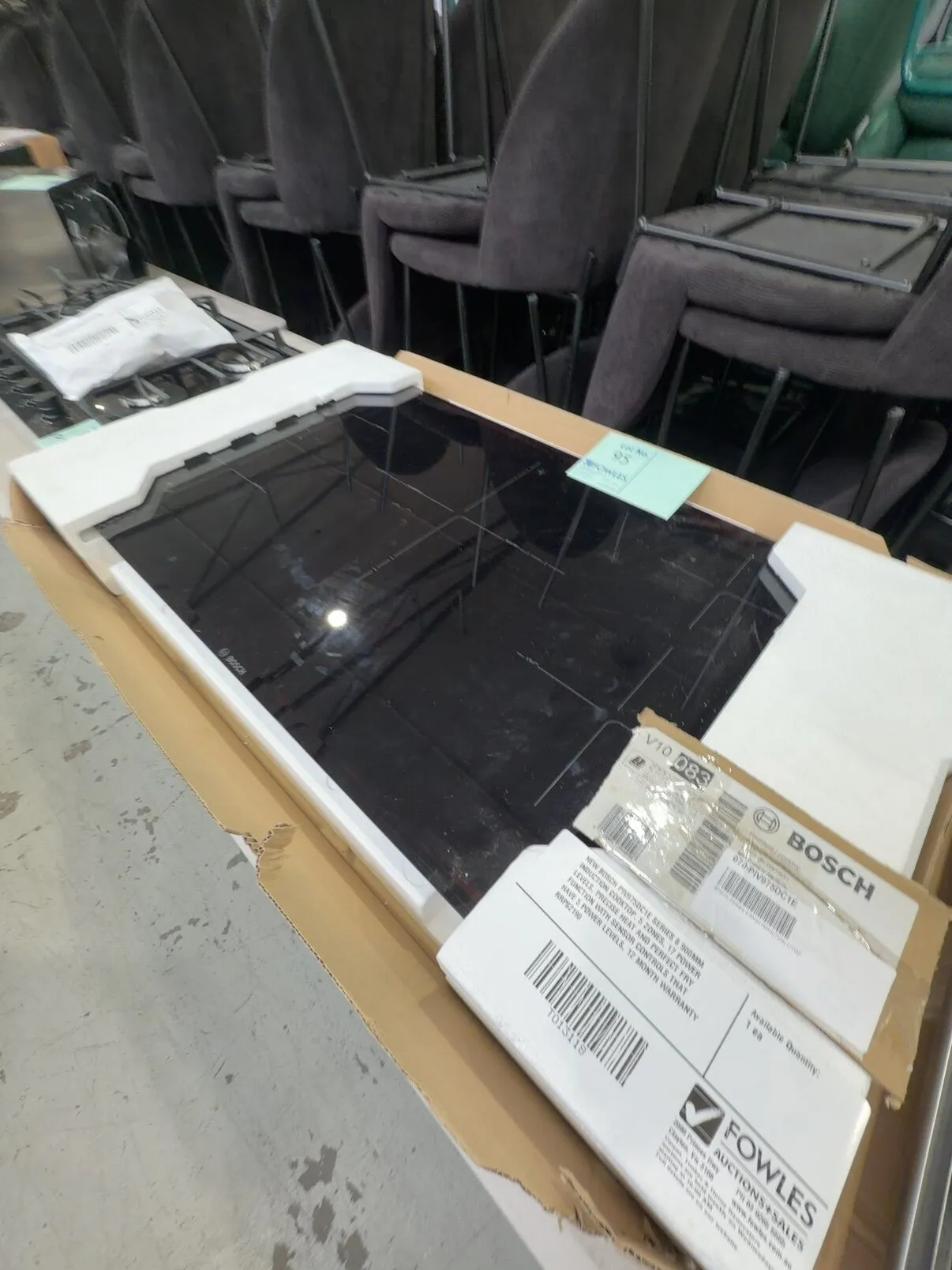 NEW BOSCH PIV975DC1E SERIES 8 900MM INDUCTION COOKTOP, 5 ZONES, 17 POWER LEVELS, PRECISE HEAT AND PERFECT FRY FUNCTION WITH SENSOR CONTROLS THAT HAVE 5 POWER LEVELS, 12 MONTH WARRANTY RRP$2190 NEW BOSCH PIV975DC1E SERIES 8 900MM INDUCTION COOKTOP, 5 ZONES, 17 POWER LEVELS, PRECISE HEAT AND PERFECT FRY FUNCTION WITH SENSOR CONTROLS THAT HAVE 5 POWER LEVELS, 12 MONTH WARRANTY RRP$2190