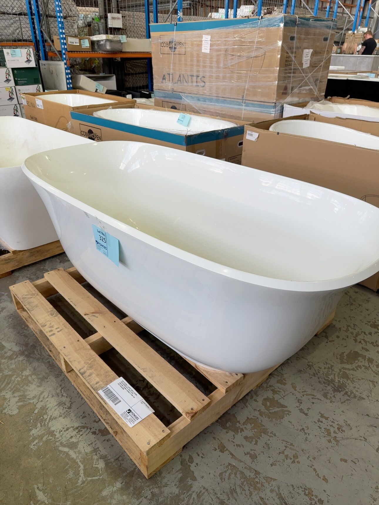 NEW VICTORIA + ALBERT AMIATA 1650MM FREESTANDING BATH, WHITE GLOSS LIMESTONE 1645MM X 800MM X 611MM, RRP$5039 AMTNSWNO NEW VICTORIA + ALBERT AMIATA 1650MM FREESTANDING BATH, WHITE GLOSS LIMESTONE 1645MM X 800MM X 611MM, RRP$5039 AMTNSWNO