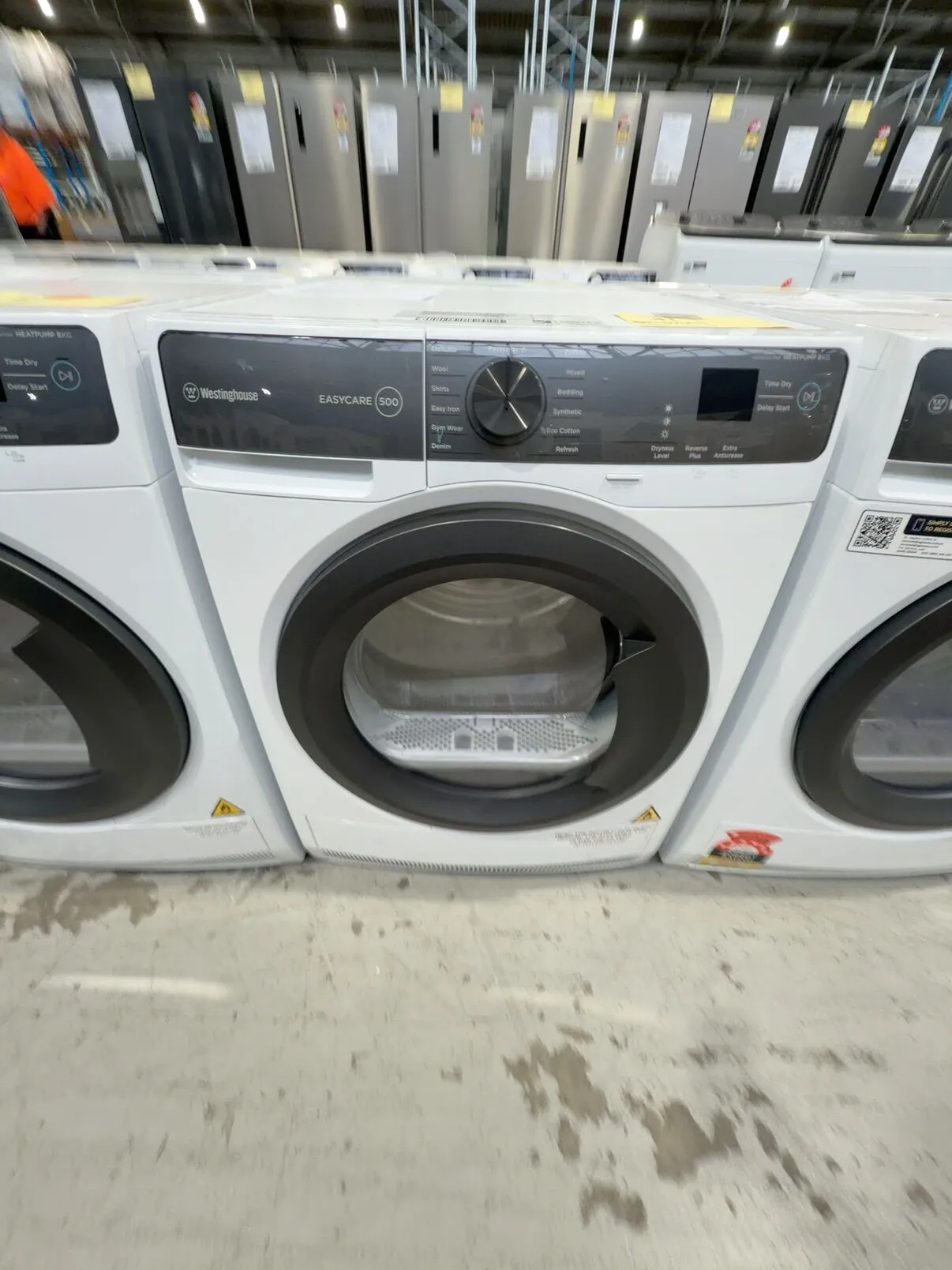 WESTINGHOUSE WDH804N7WA 8KG EASYCARE 500 HEAT PUMP DRYER, SENSOR DRYING TECHNOLOGY, AUTO COOL DOWN FEATURE MINIMISES WRINKLES, 12 PROGRAMS, 7 STAR ENERGY RATING, 12 MONTH WARRANTY WESTINGHOUSE WDH804N7WA 8KG EASYCARE 500 HEAT PUMP DRYER, SENSOR DRYING TECHNOLOGY, AUTO COOL DOWN FEATURE MINIMISES WRINKLES, 12 PROGRAMS, 7 STAR ENERGY RATING, 12 MONTH WARRANTY