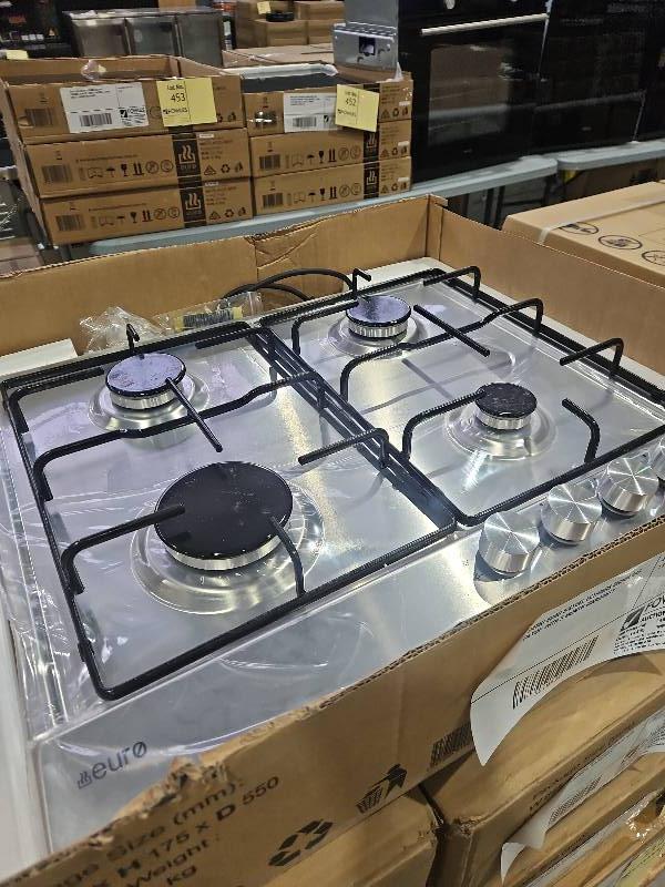 EX DEMO EURO S/STEEL ECT600GS 600MM GAS COOKTOP WITH 3 MONTH WARRANTY EX DEMO EURO S/STEEL ECT600GS 600MM GAS COOKTOP WITH 3 MONTH WARRANTY