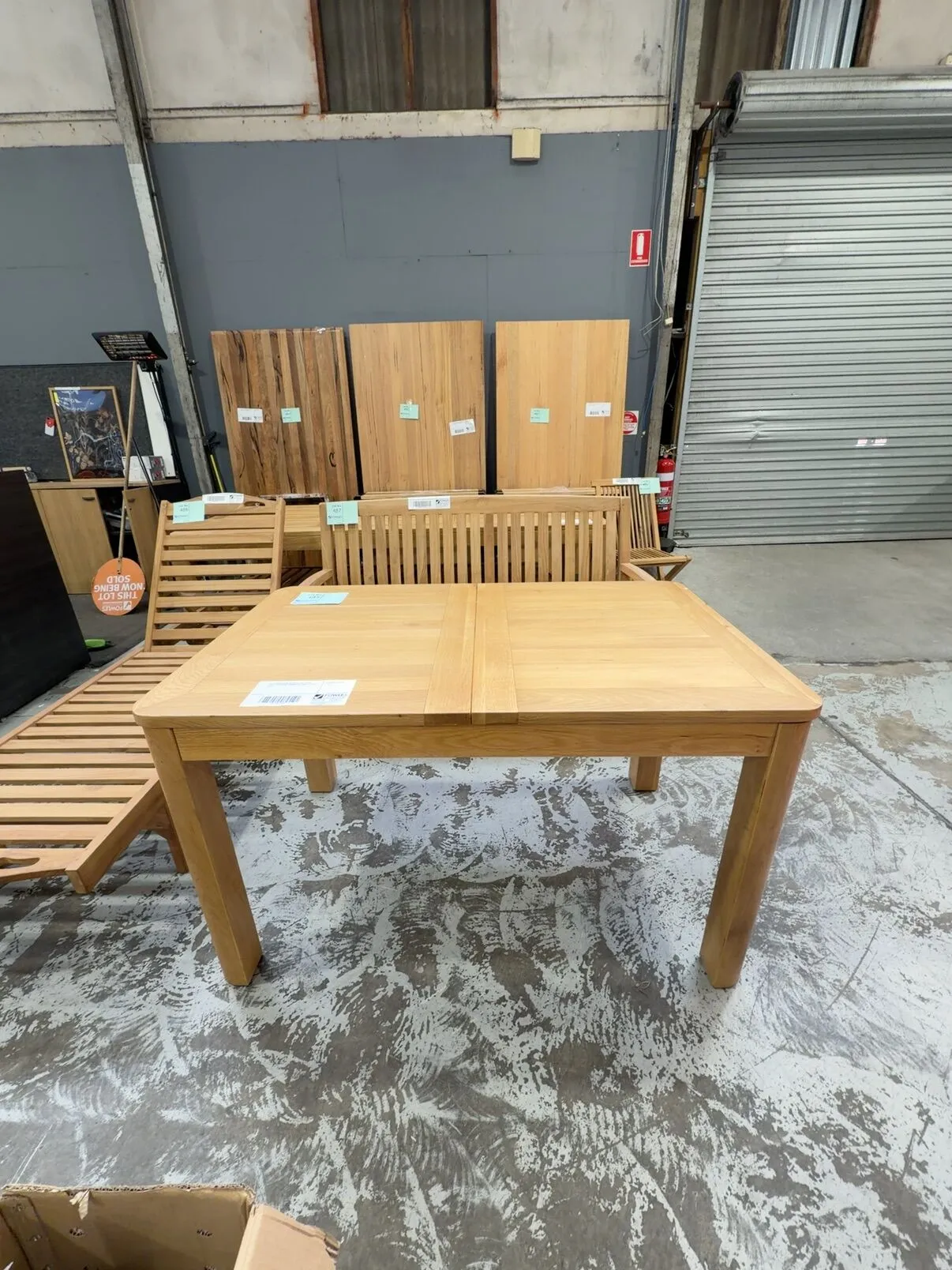 EX DISPLAY TAHOE NATURAL OAK DINING TABLE, EXTENSION 1300MM TO 1800MM, SOLD AS IS EX DISPLAY TAHOE NATURAL OAK DINING TABLE, EXTENSION 1300MM TO 1800MM, SOLD AS IS