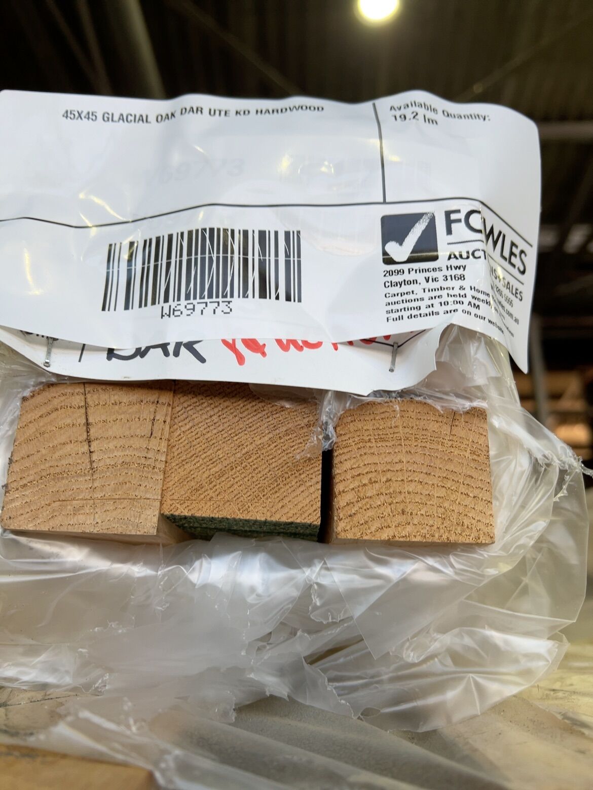 45X45 GLACIAL OAK DAR UTE KD HARDWOOD 45X45 GLACIAL OAK DAR UTE KD HARDWOOD