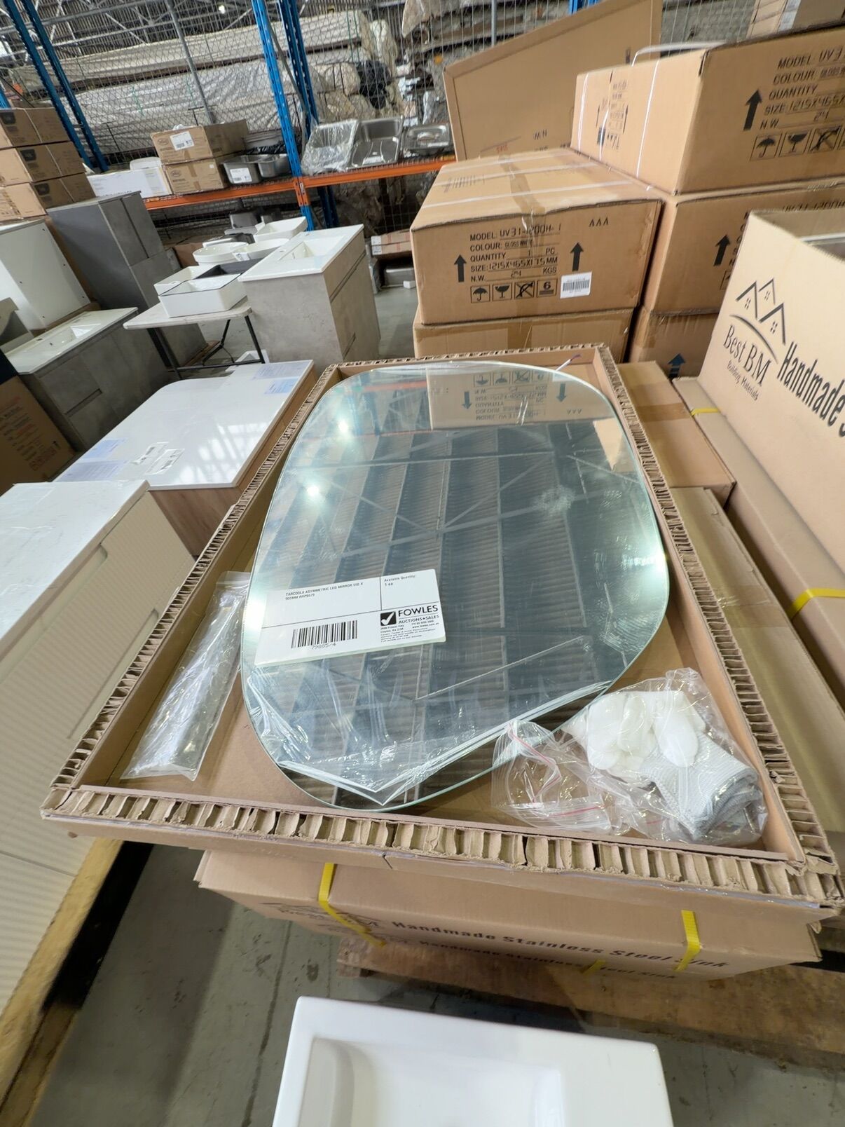 TARCOOLA ASYMMETRIC LED MIRROR 550 X 900MM RRP$679 TARCOOLA ASYMMETRIC LED MIRROR 550 X 900MM RRP$679