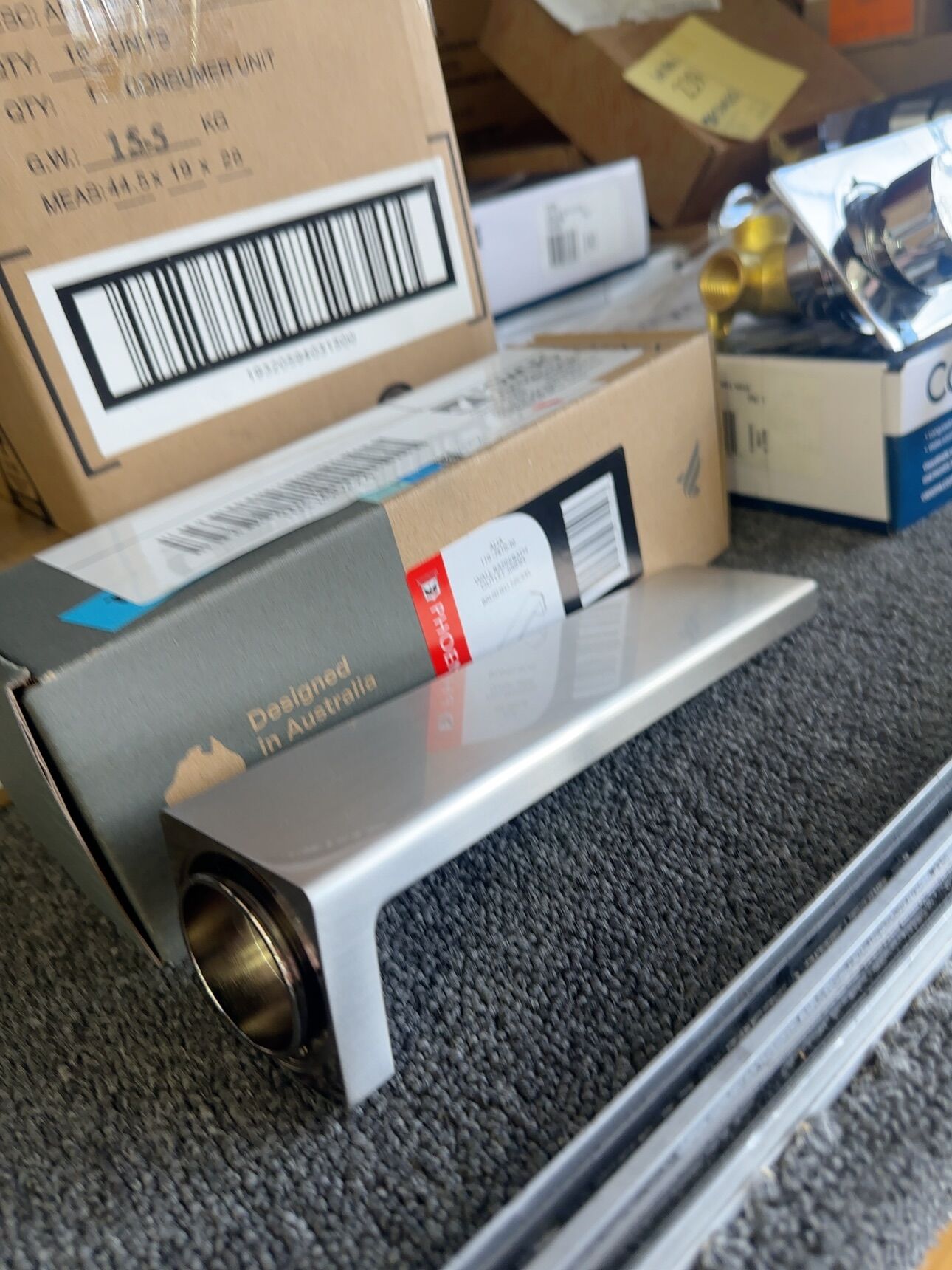 PHOENIX ALIA BRUSHED NIKEL SPOUT 200MM 110-7610-40 PHOENIX ALIA BRUSHED NIKEL SPOUT 200MM 110-7610-40