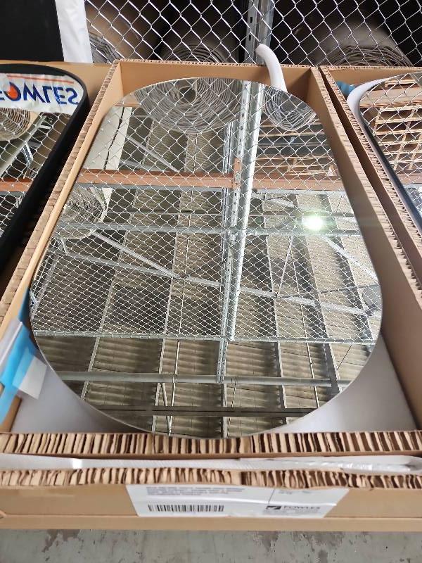 NEW OBLONG PILL WHITE 450MM WIDE MIRROR SHAVING CABINET, 450MM WIDE X 900MM HIGH, WITH 2 ADJUSTABLE SHELVES, OBLONG4590W RRP$449 NEW OBLONG PILL WHITE 450MM WIDE MIRROR SHAVING CABINET, 450MM WIDE X 900MM HIGH, WITH 2 ADJUSTABLE SHELVES, OBLONG4590W RRP$449