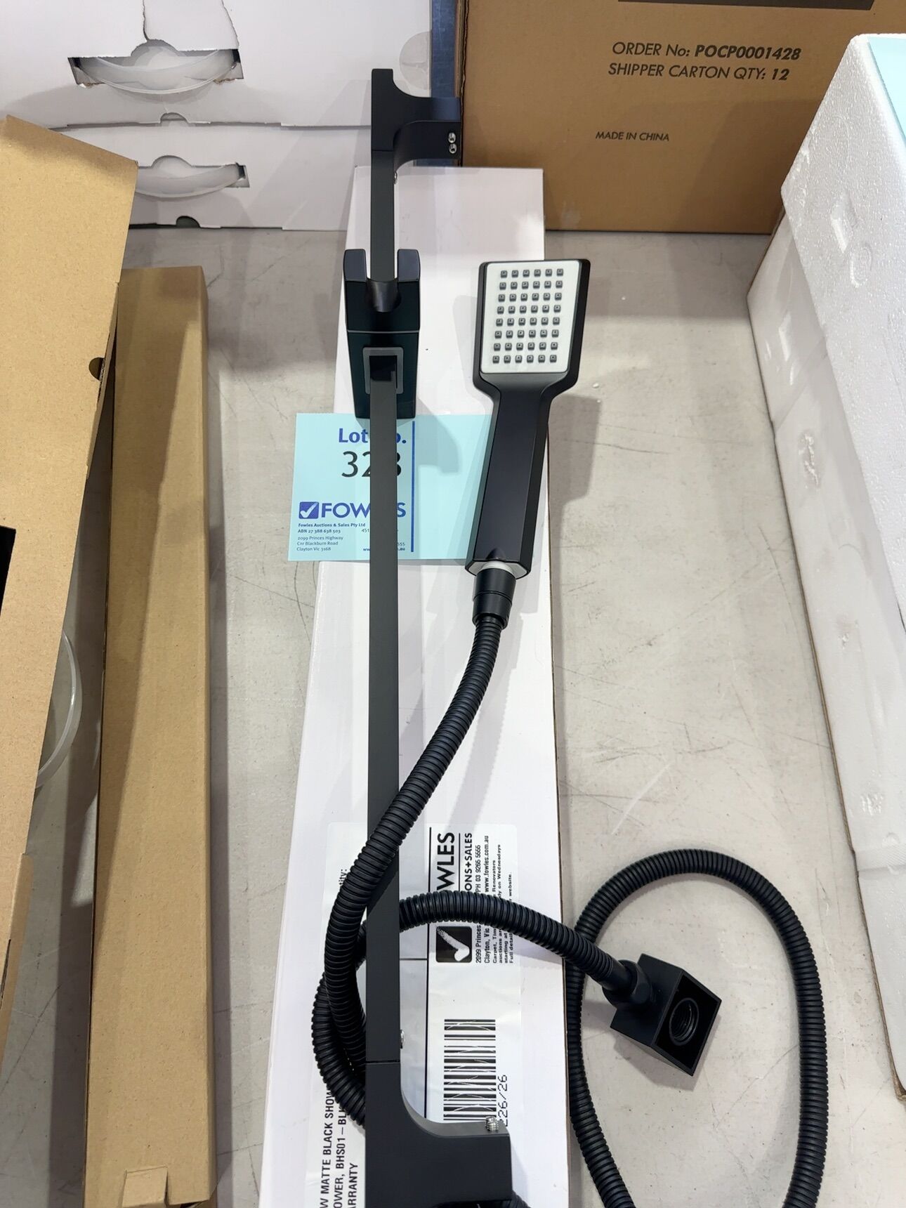 NEW MATTE BLACK SHOWER RAIL, HAND HELD SHOWER, BHS01-BLK WITH 3 MONTH WARRANTY NEW MATTE BLACK SHOWER RAIL, HAND HELD SHOWER, BHS01-BLK WITH 3 MONTH WARRANTY