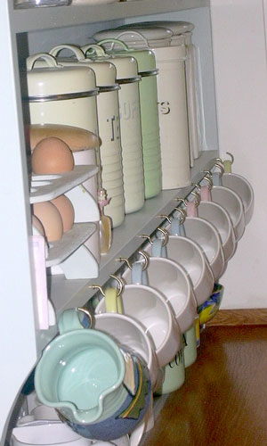 Cups Hung with Hooks