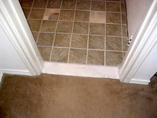 Tile to Carpet With Threshold