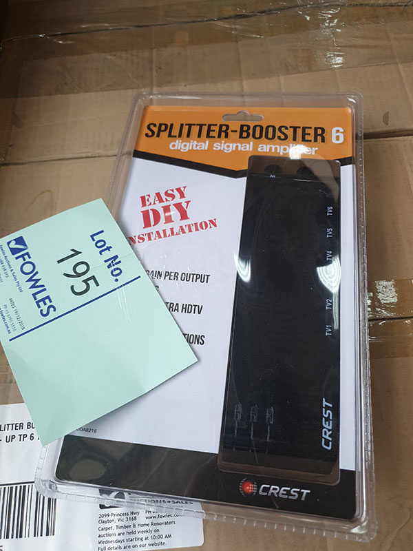 CREST CODA8216 SPLITTER BOOSTER DIGITAL SIGNAL AMPLIFIER - UP TP 6 TV'S