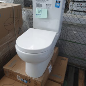 AURORA KN309 TOILET SUITE, CAN BE S TRAP OR P TRAP, SQUARE CISTERN & ROUNDED BASE BACK TO THE WALL, S TRAP 50 - 165MM ROUGHING IN, P TRAP 185MM ROUGHING IN 2 BOXES ON PICKUP