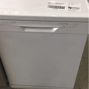 600MM WHITE DISHWASHER V14DWW16 WITH 12 MONTH LIMITED WARRANTY WITHIN 40KLMS OF MELB CBD SKU 390011253