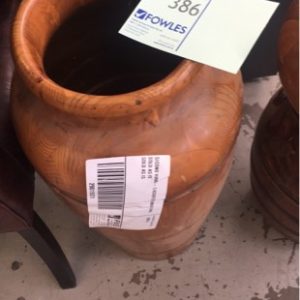 SECOND HAND - 3 ASSORTED TIMBER URNS SOLD AS IS SOLD AS IS