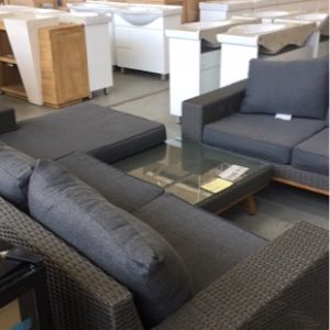 NEW AVA 3 PIECE OUTDOOR LOUNGE SUITE