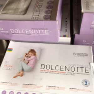 DOLCE NOTTE KING SINGLE FITTED ELECTRIC BLANKET 12 VOLTS MADE IN ITALY WITH 3 MONTH WARRANTY