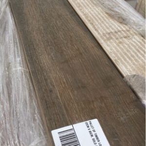 PALLET OF TIMBER LOOK TILES 22CM X 85CM SOLD AS PALLET