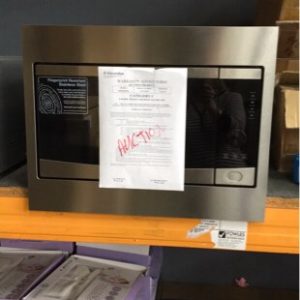 WESTINGHOUSE BUILT IN 900W MICROWAVE WMB2802SA WITH 6 MONTH WARRANTY S/N 74100089