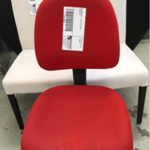 SECONDHAND - RED OFFICE CHAIR SOLD AS IS