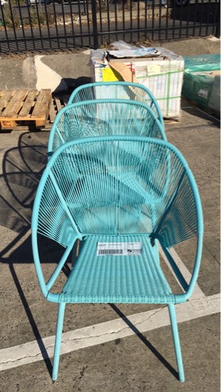 Secondhand Aqua Outdoor Chair Sold As, Aqua Outdoor Furniture