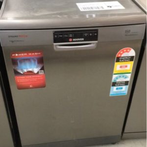 HOOVER S/STEEL DISHWASHER DYM862X 16 PLACE SETTINGS S/N 370010825 WITH 12 MONTH LIMITED WARRANTY - WITHIN 40KLM RADIUS OF MELBOURNE