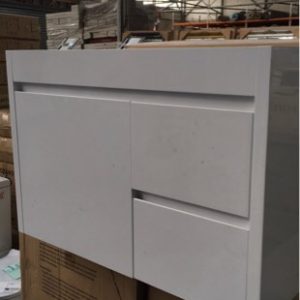AFSAW750 WHITE GLOSS 750MM WALL HUNG VANITY CABINET ONLY NO TOP