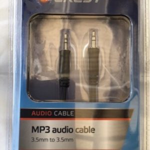 CREST STEREO AUDIO CABLE 3.5MM PLUG TO 3.5MM PLUG 1.5M BPC166