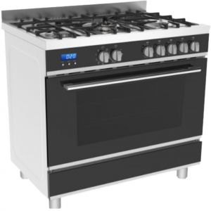 NEW BOXED EURO EA90BTSX 900MM S/STEEL 4 BURNER BBQ WITH 2 DOOR TROLLEY SIDE WOK ROTISSERIE AUTO IGNITION RRP$2490 WITH 2 YEAR WARRANTY