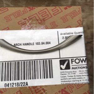 BOX OF 25 HAEFELE S/STEEL ARCH HANDLE 103.84.004