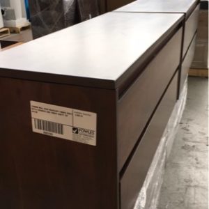 1200MM WALL HUNG MAHOGANY TIMBER VANITY WITH 2 DRAWERS AND TIMBER VANITY TOP AR12M