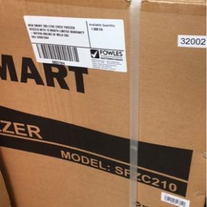 NEW SMART 200 LITRE CHEST FREEZER SFZC210 WITH 12 MONTH LIMITED WARRANTY - WITHIN 40KLMS OF MELB CBD SKU 320021084