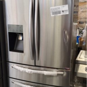 HISENSE 701LITRE FRENCH DOOR FRIDGE MODEL HR6FDFF701SW WITH ICE AND WATER DISPENSER AND WITH 2 DRAWERS FOR FREEZER MULTI AIR FLOW SKU 360012115 WITH LIMITED WARRANTY - 12 MONTH WITHIN 40KLM RADIUS OF MELB CBD