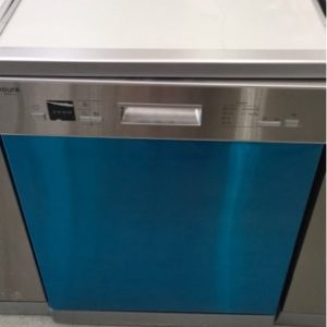 EX DISPLAY EURO EDV606SX 600MM S/STEEL DISHWASHER WITH 12 PLACE SETTINGS & 6 WASH PROGRAMS WITH 3 MONTH WARRANTY DEO7177