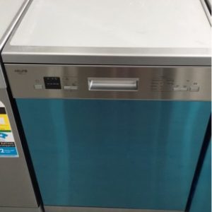 SECONDHAND EURO EDV606SX 600MM S/STEEL DISHWASHER WITH 12 PLACE SETTINGS & 6 WASH PROGRAMS WITH 3 MONTH WARRANTY DEO7201