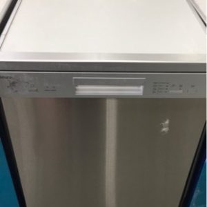 EX DISPLAY EURO EDV604SS 600MM S/STEEL DISHWASHER WITH 12 PLACE SETTINGS & 4 WASH PROGRAMS WITH 3 MONTH WARRANTY DEO7163