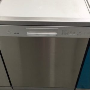 EX DISPLAY EURO EDV604SS 600MM S/STEEL DISHWASHER WITH 12 PLACE SETTINGS & 4 WASH PROGRAMS WITH 3 MONTH WARRANTY DEO7164