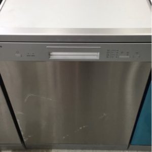 EX DISPLAY EURO EDV604SS 600MM S/STEEL DISHWASHER WITH 12 PLACE SETTINGS & 4 WASH PROGRAMS WITH 3 MONTH WARRANTY DEO7165