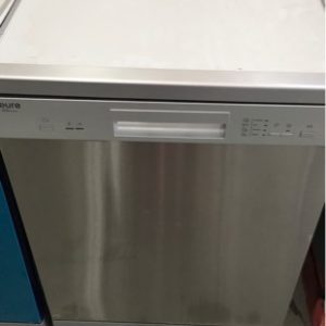 EX DISPLAY EURO EDV604SS 600MM S/STEEL DISHWASHER WITH 12 PLACE SETTINGS & 4 WASH PROGRAMS WITH 3 MONTH WARRANTY DEO7176