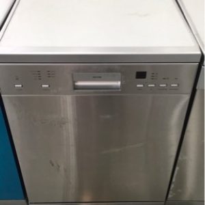 SECONDHAND EURO EDS14PSX 600MM S/STEEL DISHWASHER WITH 14 PLACE SETTINGS & 7 WASH PROGRAMS WITH 3 MONTH WARRANTY DEO7187